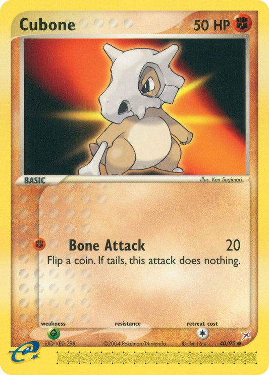 Cubone 40/95 Reverse Common - MissingNo.