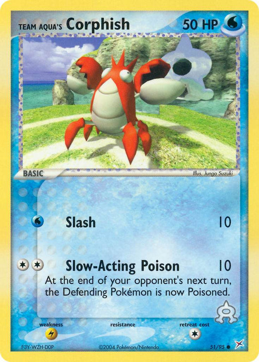 Team Aqua's Corphish 51/95 Reverse Common - MissingNo.