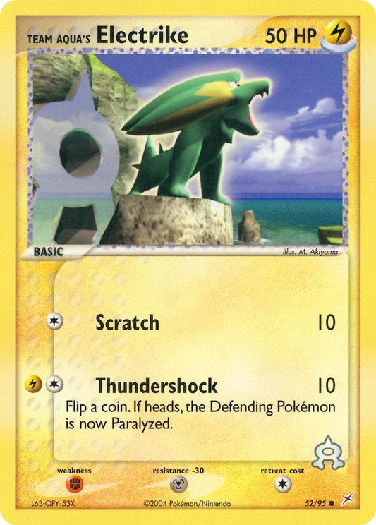 Team Aqua's Electrike 52/95 Common - MissingNo.