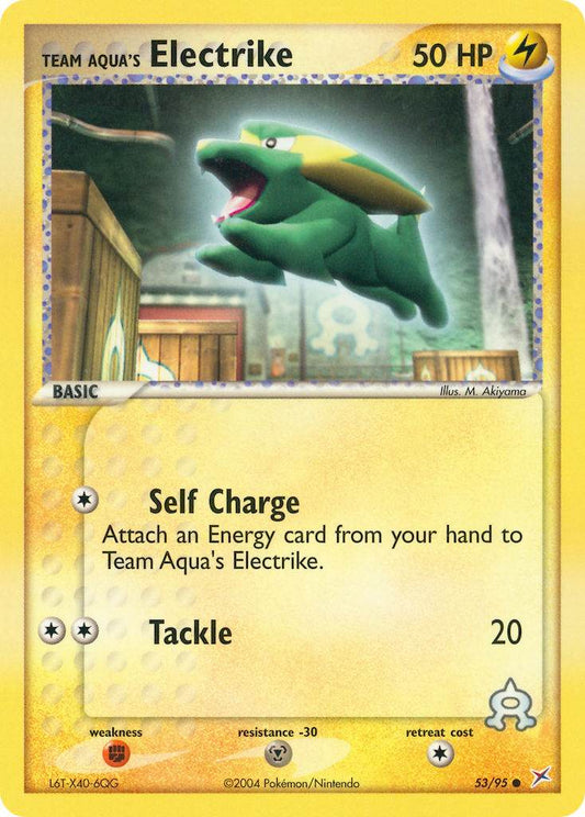Team Aqua's Electrike 53/95 Reverse Common - MissingNo.