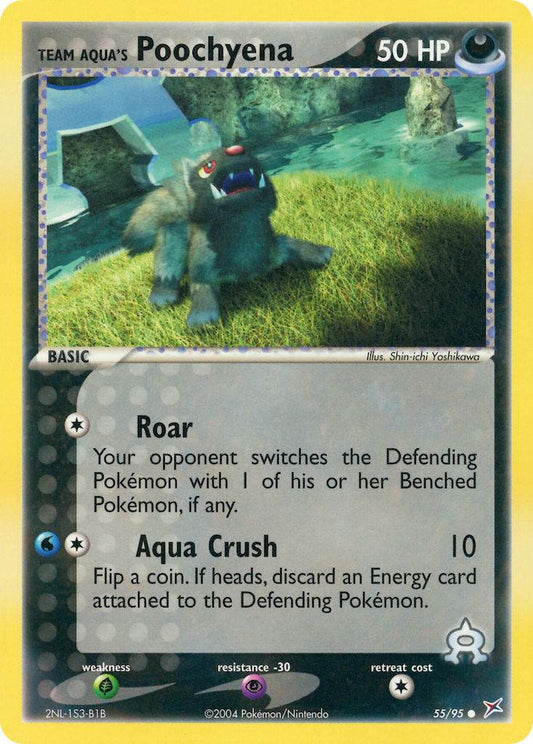 Team Aqua's Poochyena 55/95 Reverse Common - MissingNo.