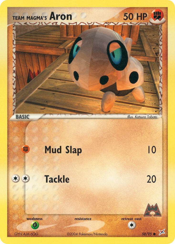 Team Magma's Aron 58/95 Reverse Common - MissingNo.