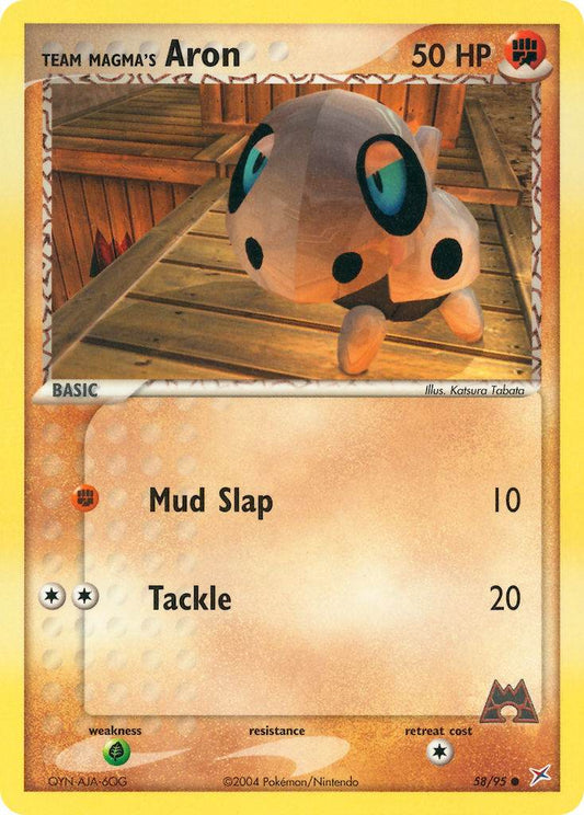 Team Magma's Aron 58/95 Reverse Common - MissingNo.