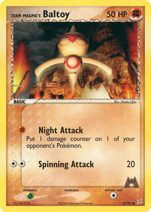 Team Magma's Baltoy 61/95 Common - MissingNo.