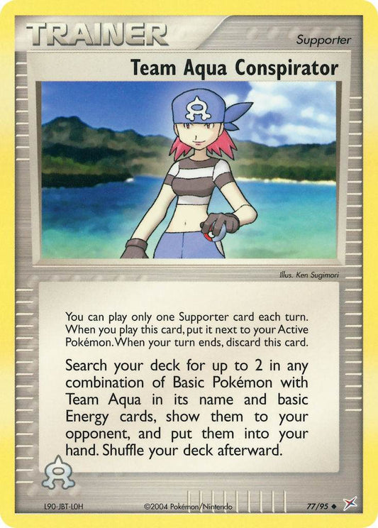 Team Aqua Conspirator 77/95 Reverse Uncommon - MissingNo.