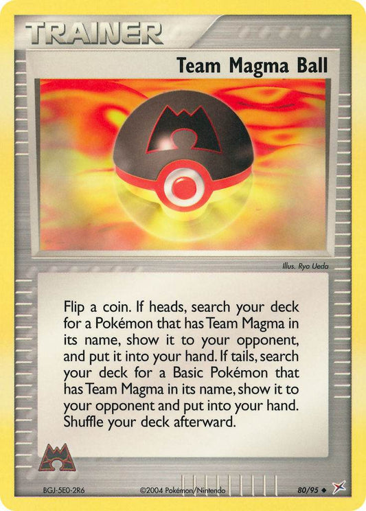 Team Magma Ball 80/95 Reverse Uncommon - MissingNo.