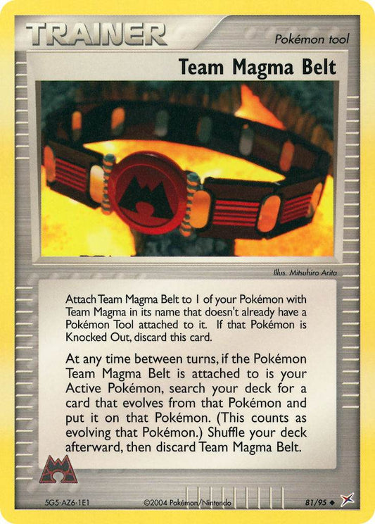 Team Magma Belt 81/95 Reverse Uncommon - MissingNo.