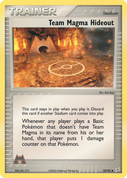 Team Magma Hideout 83/95 Reverse Uncommon - MissingNo.