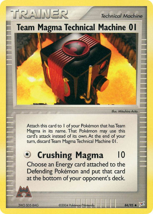 Team Magma Technical Machine 01 84/95 Reverse Uncommon - MissingNo.