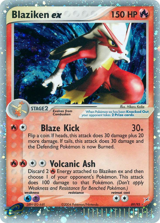 Blaziken ex 89/95 Holo Rare ex - MissingNo.