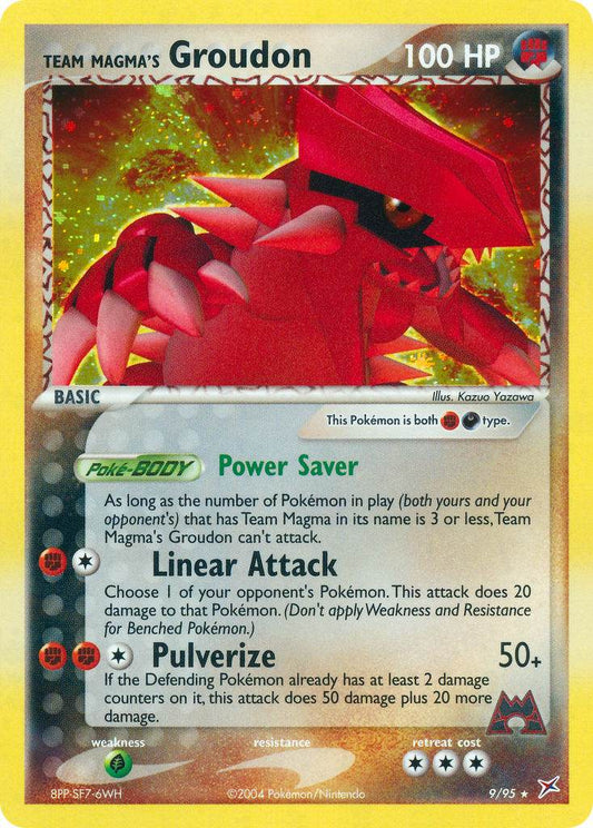 Team Magma's Groudon 9/95 Holo Rare - MissingNo.