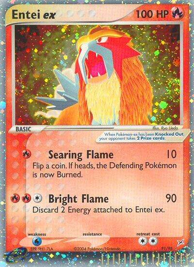 Entei ex 91/95 Holo Rare ex - MissingNo.