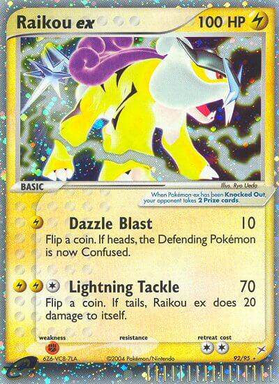 Raikou ex 92/95 Holo Rare ex - MissingNo.