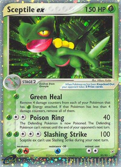 Sceptile ex 93/95 Holo Rare ex - MissingNo.