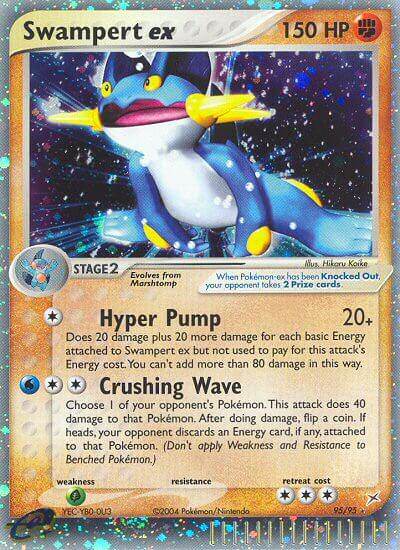 Swampert ex 95/95 Holo Rare ex - MissingNo.