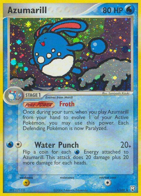 Azumarill 1/109 Holo Rare - MissingNo.