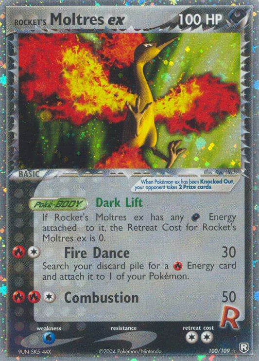 Rocket's Moltres ex 100/109 Holo Rare ex - MissingNo.