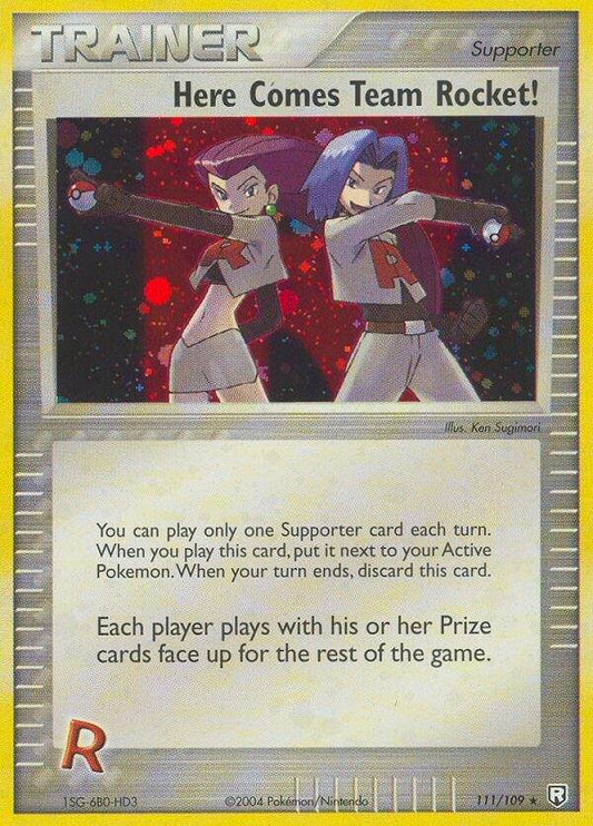 Here Comes Team Rocket! 111/109 Holo Secret Rare - MissingNo.