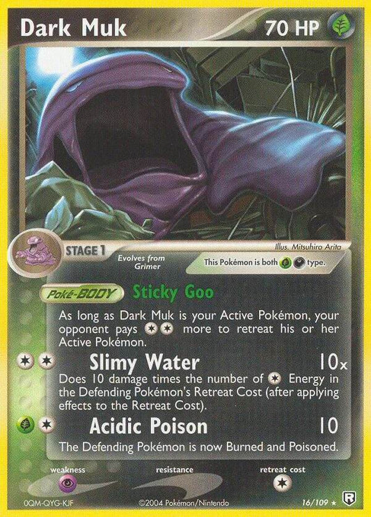 Dark Muk 16/109 Reverse Rare - MissingNo.