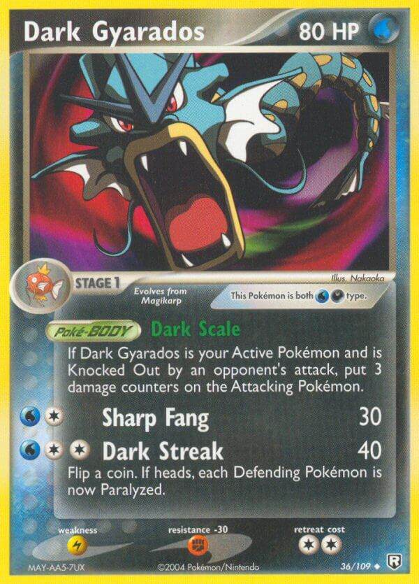Dark Gyarados 36/109 Uncommon - MissingNo.