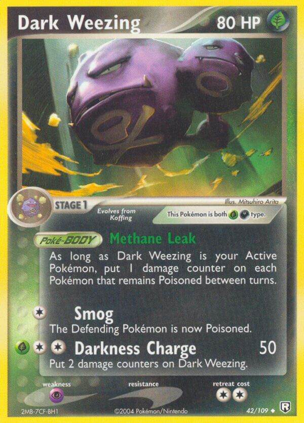 Dark Weezing 42/109 Uncommon - MissingNo.
