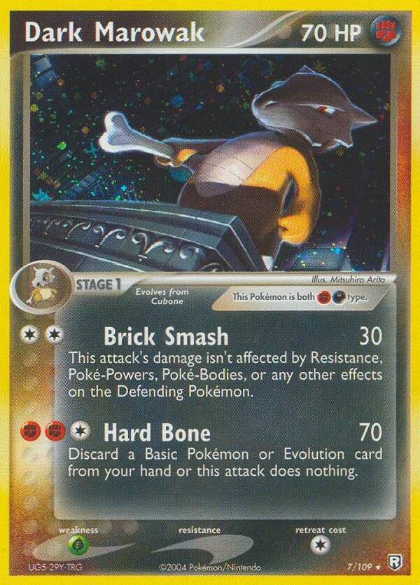 Dark Marowak 7/109 Holo Rare - MissingNo.