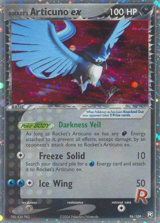 Rocket's Articuno ex 96/109 Holo Rare ex - MissingNo.