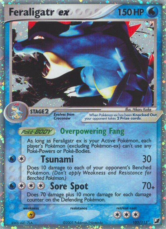 Feraligatr ex 103/115 Holo Rare ex - MissingNo.