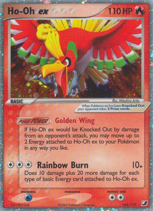 Ho-Oh ex 104/115 Holo Rare ex - MissingNo.