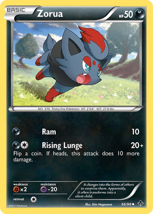 Zorua 66/98 Reverse Uncommon - MissingNo.