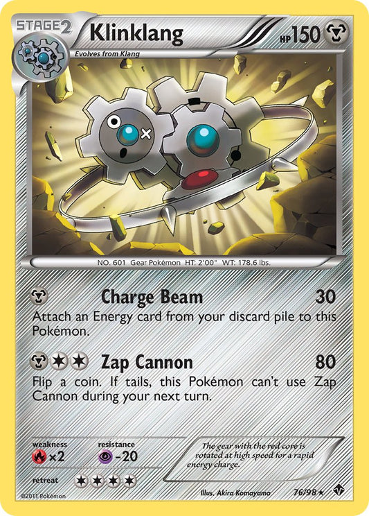 Klinklang 76/98 Reverse Rare - MissingNo.