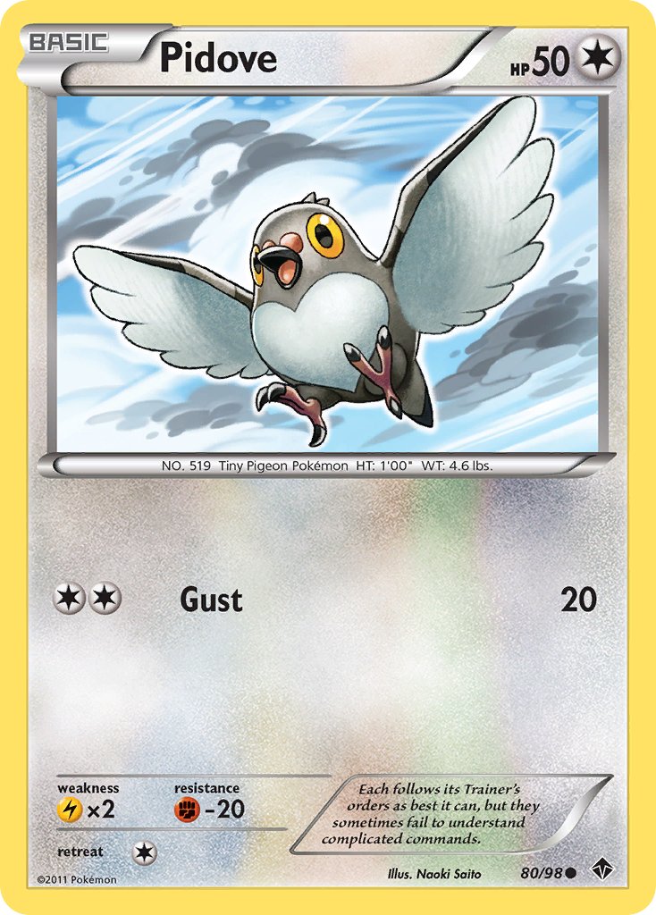 Pidove 80/98 Reverse Common - MissingNo.