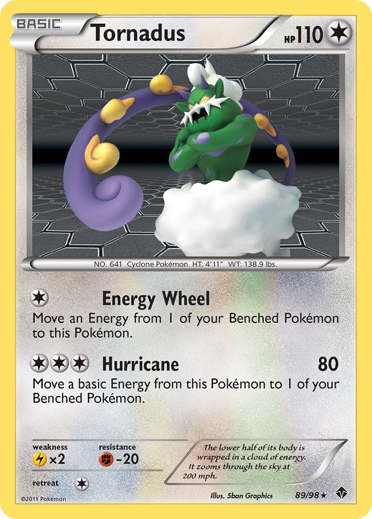 Tornadus 89/98 Holo Rare - MissingNo.