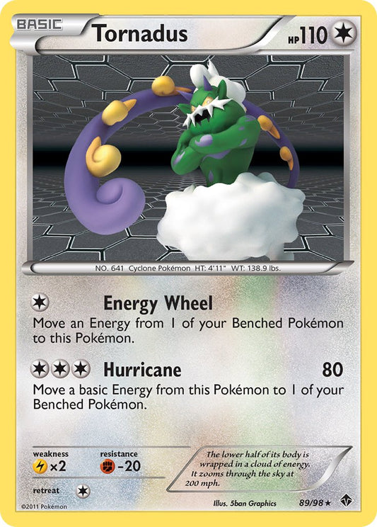 Tornadus 89/98 Holo Rare - MissingNo.