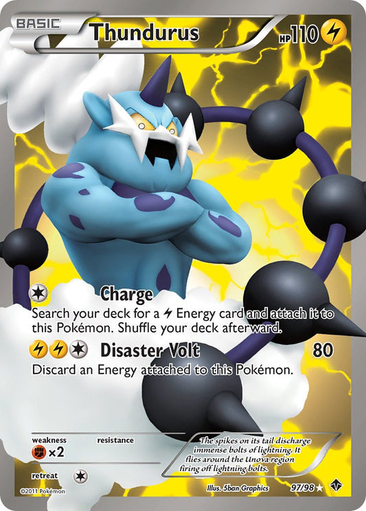 Thundurus 97/98 Holo Ultra Rare - MissingNo.