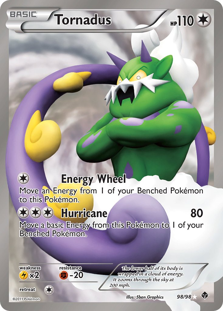 Tornadus 98/98 Holo Ultra Rare - MissingNo.