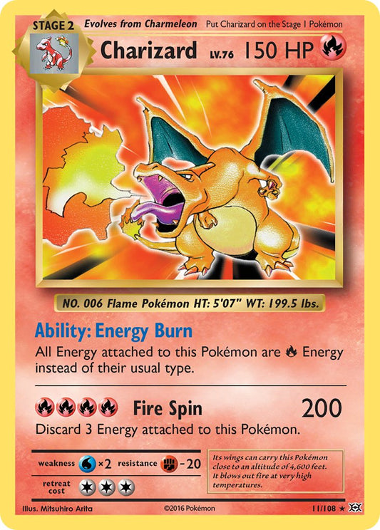 Charizard 11/108 Staff Prerelease Promo - MissingNo.
