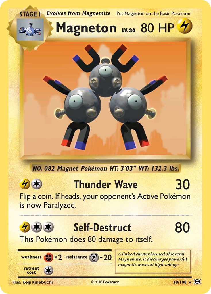 Magneton 38/108 Reverse Rare - MissingNo.