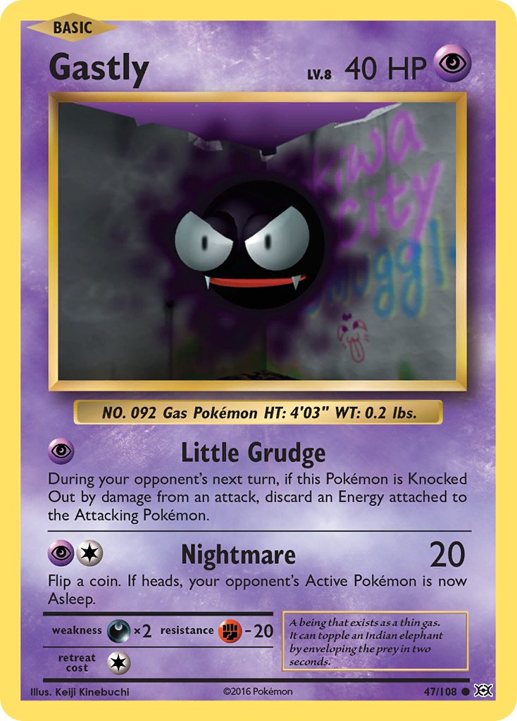 Gastly 47/108 Common - MissingNo.