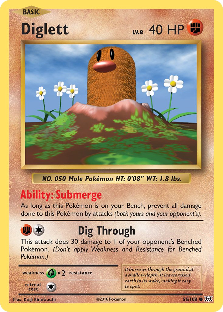 Diglett 55/108 Common - MissingNo.