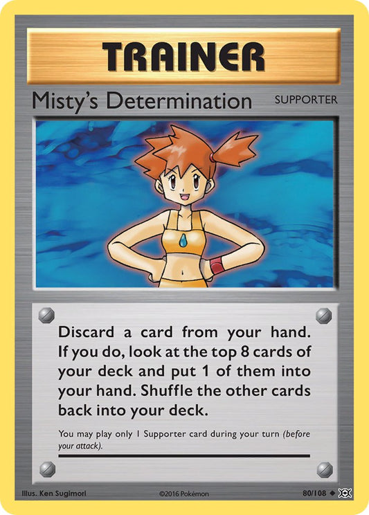 Misty's Determination 80/108 Reverse Uncommon - MissingNo.