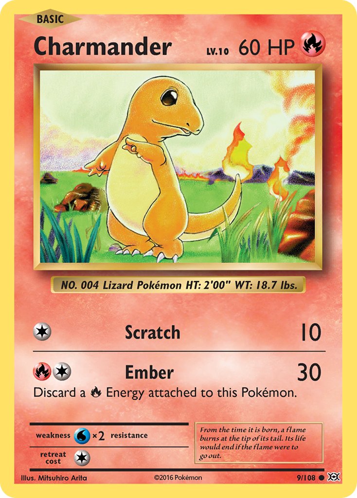Charmander 9/108 Cosmos Holo 