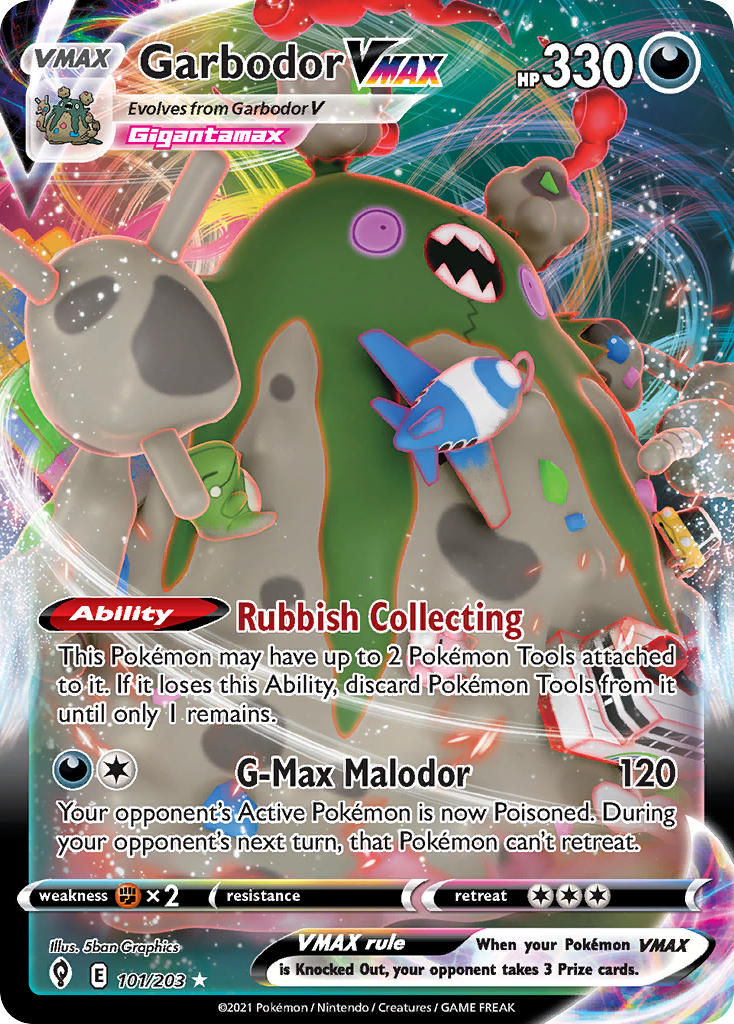 Garbodor VMAX 101/203 Holo Rare VMAX