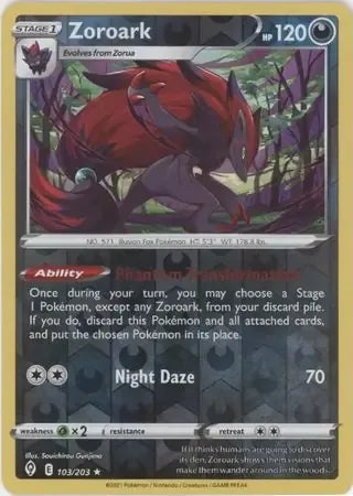 Zoroark 103/203 Reverse Rare