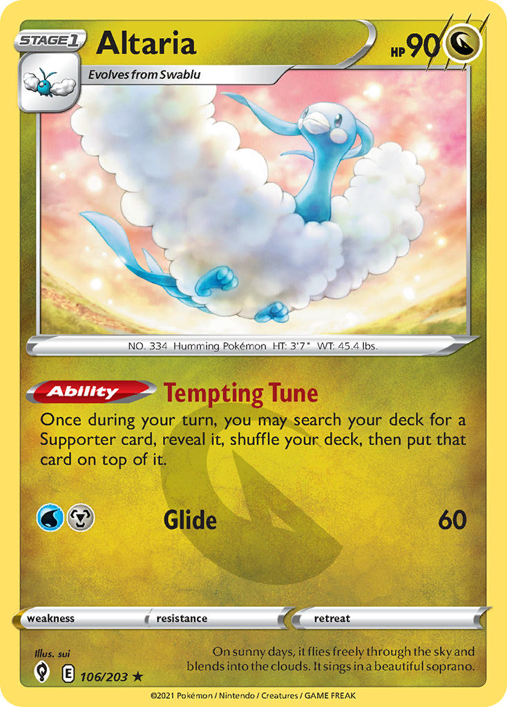 Altaria 106/203 Non-Holo Rare