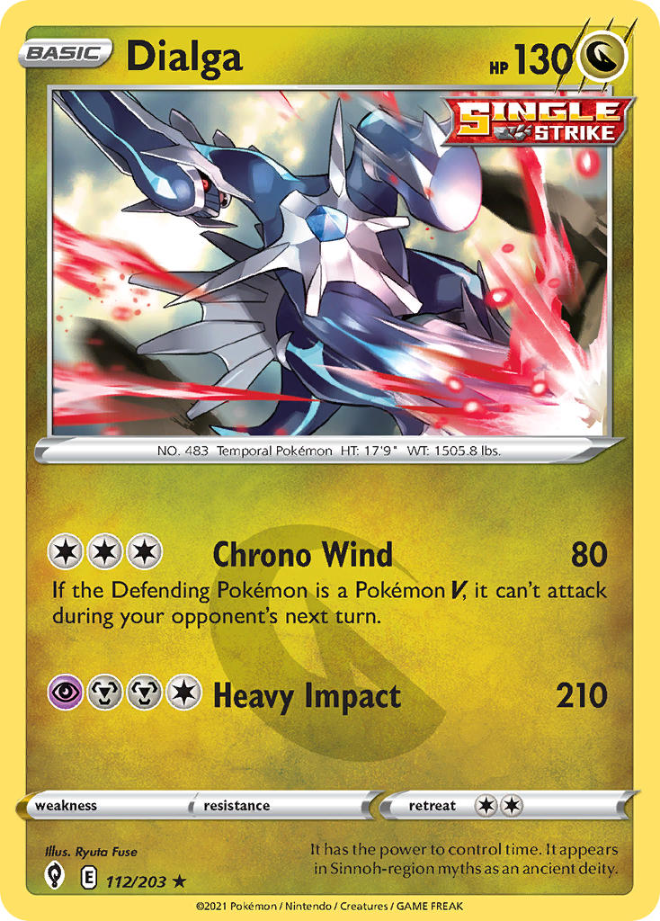 Dialga 112/203 Non-Holo Play! Pokémon Stamp Prize Pack Series 1 Exclusive