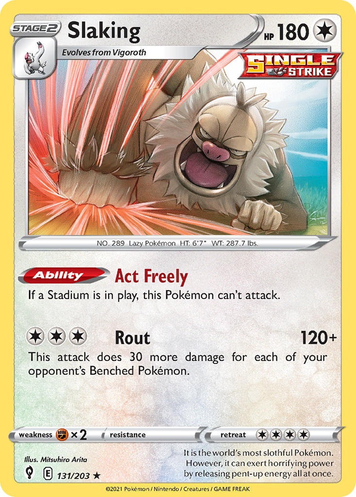 Slaking 131/203 Holo Rare