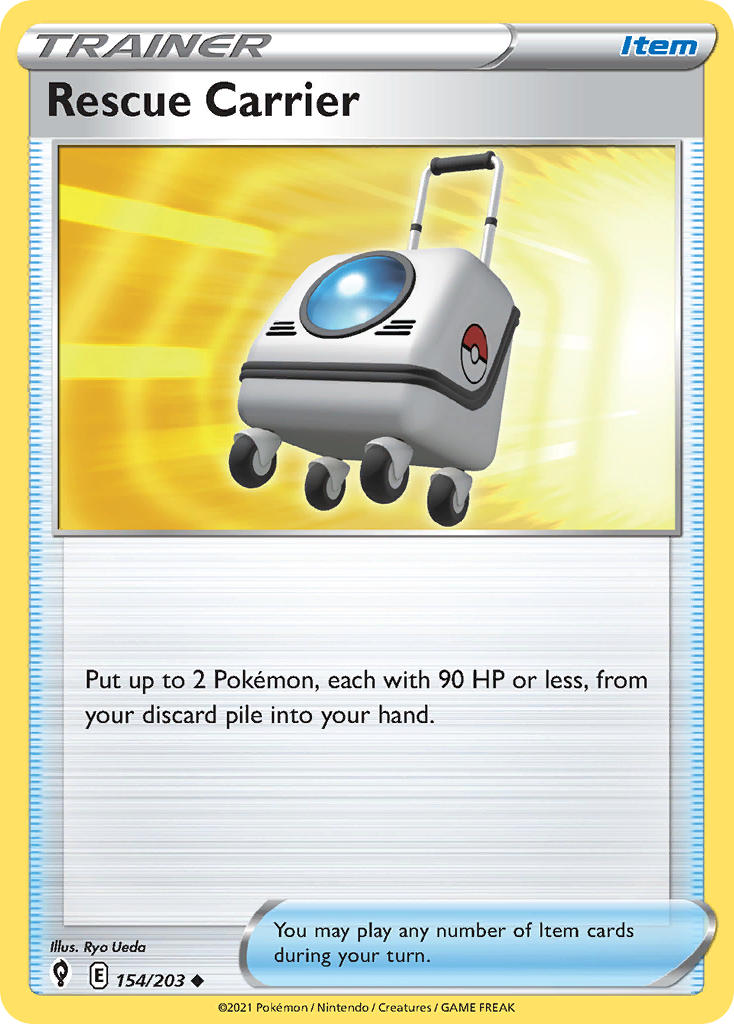 Rescue Carrier 154/203 Play! Pokémon Stamp Prize Pack Series 1 & Prize Pack Series 2 Exclusive