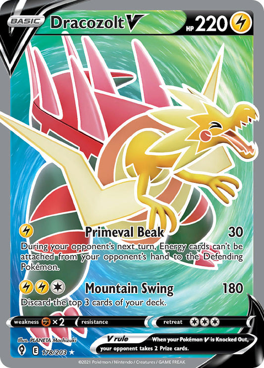 Dracozolt V 178/203 Holo Ultra Rare V