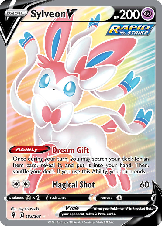 Sylveon V 183/203 Holo Ultra Rare V